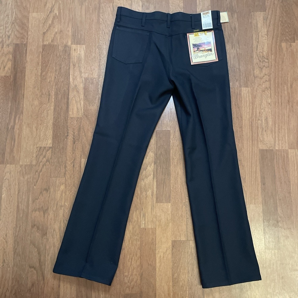 Wrangler Wrancher Men's 38X34 Navy Blue 82NV Boot Cut Mens Jeans Dress Pants - Picture 3 of 8